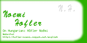 noemi hofler business card